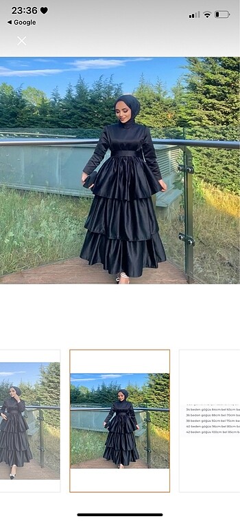 Kat kat tesettürlü elbise - Görsel 3