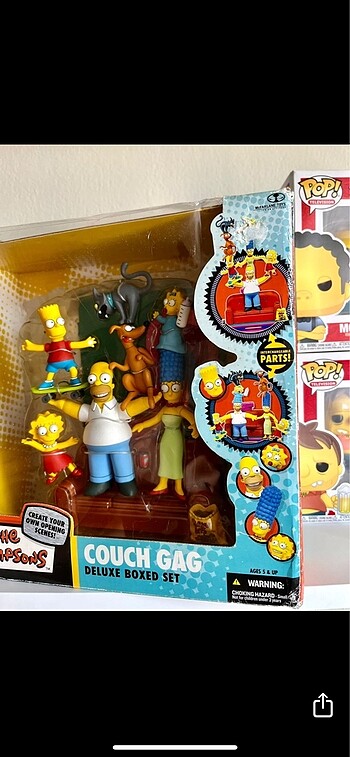 26 Beden The simpsons couch gag mcfarlane deluxe set