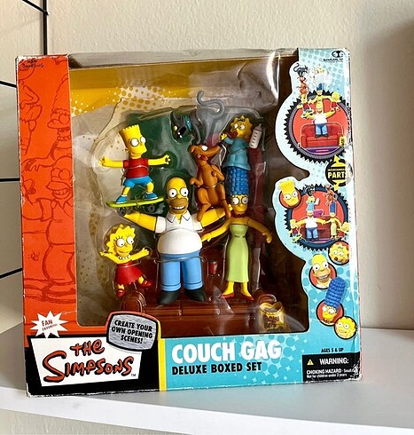 The simpsons couch gag mcfarlane deluxe set