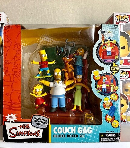 2K The simpsons couch gag mcfarlane deluxe set
