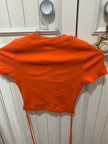 s Beden turuncu croptop