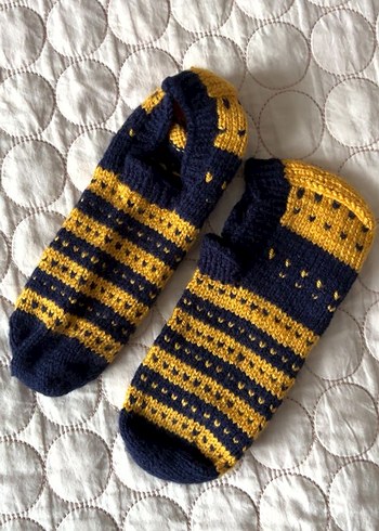 Sarı Lacivert Erkek Çorap - Görsel 2