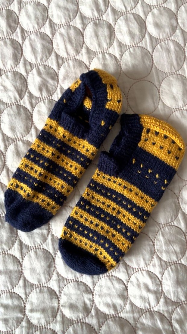 Sarı Lacivert Erkek Çorap - Görsel 2