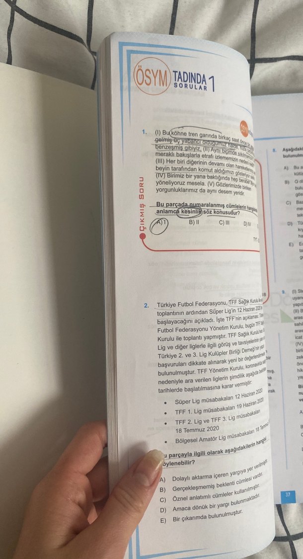 TYT Türkçe Soru Bankası ÜçDörtBeş - Görsel 2