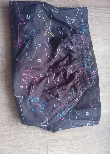 Renkli Bağlama Desenli Erkek Mini Şort - Görsel 5