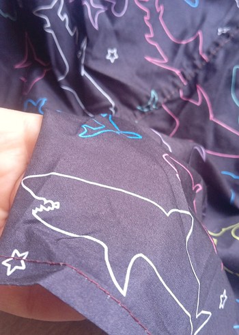 Renkli Bağlama Desenli Erkek Mini Şort - Görsel 2