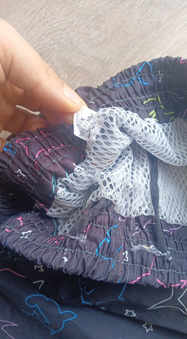 Renkli Bağlama Desenli Erkek Mini Şort - Görsel 4