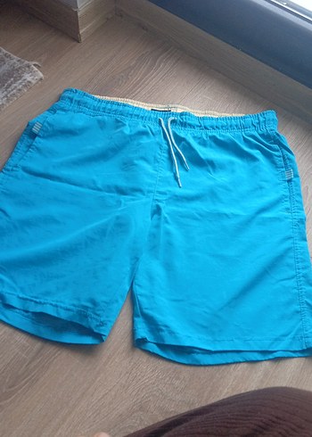 Erkek Mavi Midi Boy Şort - Görsel 2