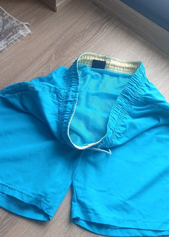 Erkek Mavi Midi Boy Şort - Görsel 4