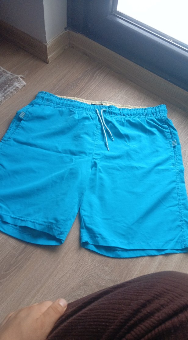 Erkek Mavi Midi Boy Şort - Görsel 2