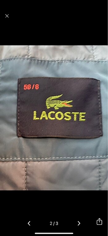 Lacoste İki kere giyildi