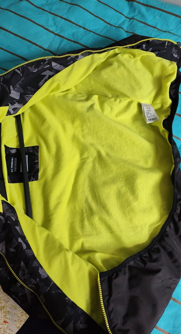 Erkek Çocuk Siyah Desenli Fermuarli yagmurluk - Görsel 5