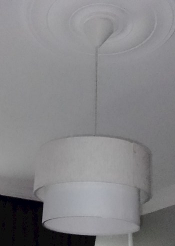 Bej ve Gri Çift Katmanlı Sarkıt Avize - Görsel 2