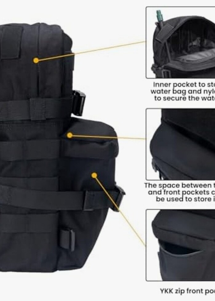 Savaş ordu taktik çantası sıfır ve orijinal - Görsel 2