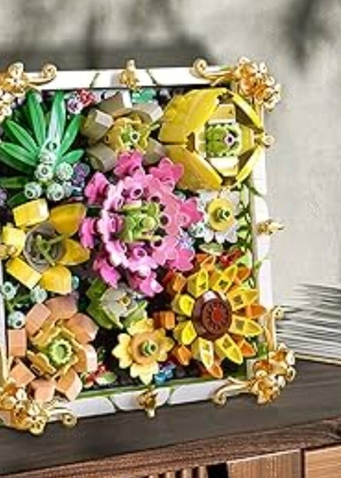 Botanik yapı LEGO inşaat çiçek - Görsel 2