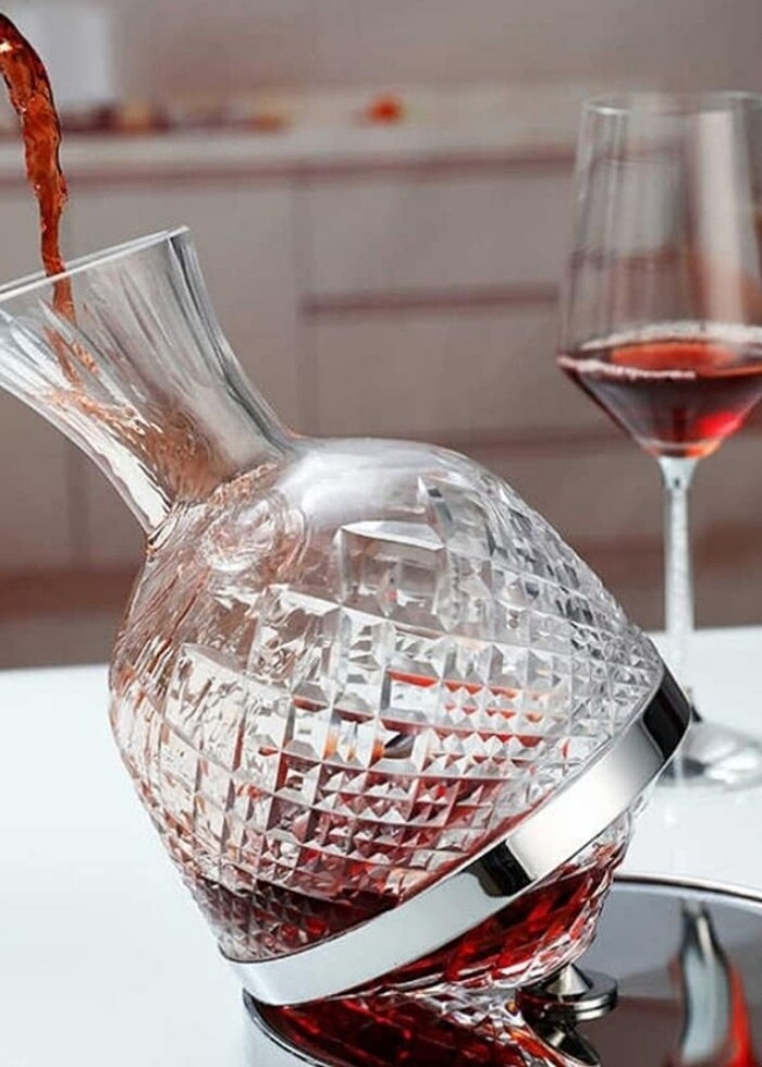 EMEBAY 360°Dönen Kristal Dekantör sürahi - Görsel 2