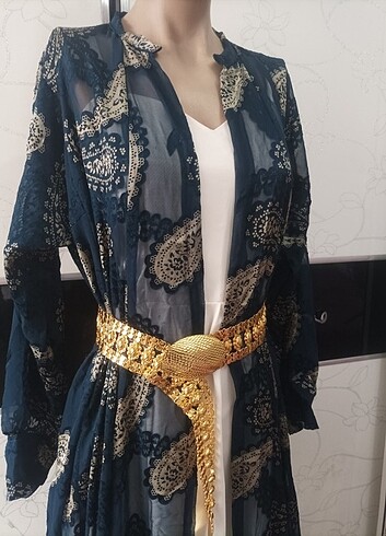 TAŞLI JAKARLI ŞİFON YÖRESEL ÜÇ ETEK 