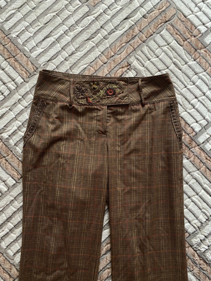 vintage düşük bel pantolon - Görsel 2