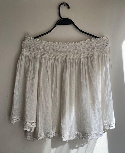Zara Zara ekru straplez bluz