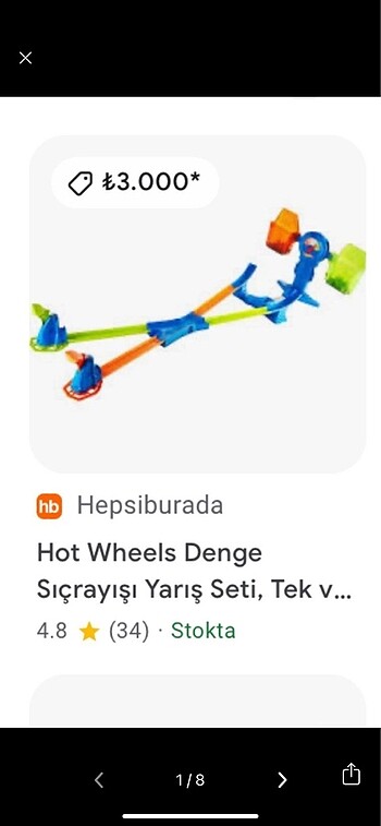 Hot Wheels denge sıçrayışı yarış seti