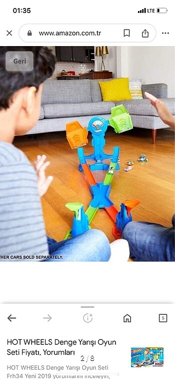 Hot Wheels denge sıçrayışı yarış seti