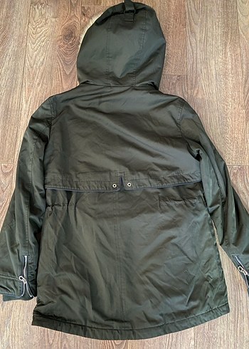 Zara içi kürklü parka,kaban - Görsel 3