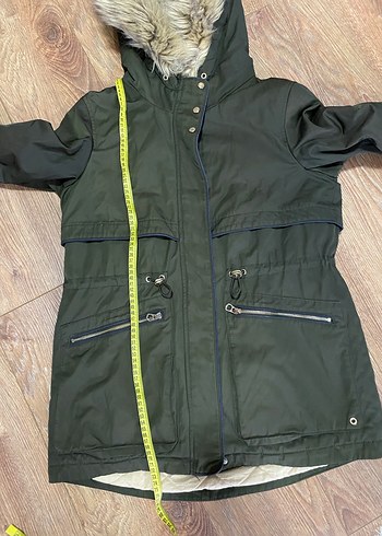 Zara içi kürklü parka,kaban - Görsel 9
