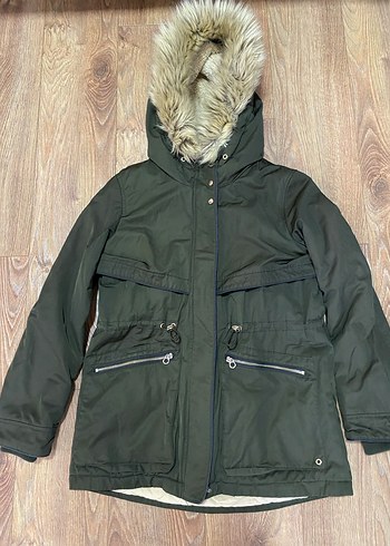 Zara içi kürklü parka,kaban - Görsel 2