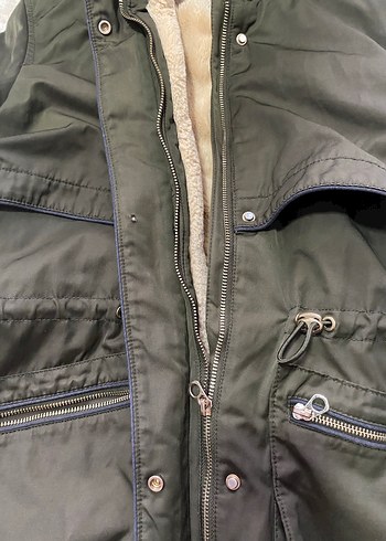 Zara içi kürklü parka,kaban - Görsel 11