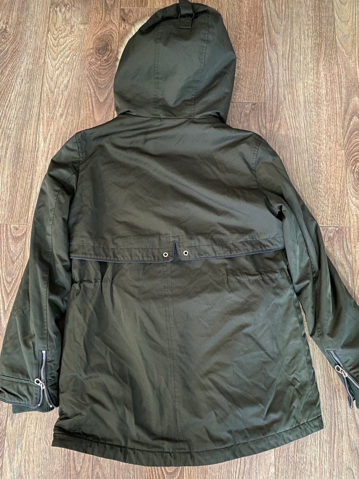 Zara içi kürklü parka,kaban - Görsel 3