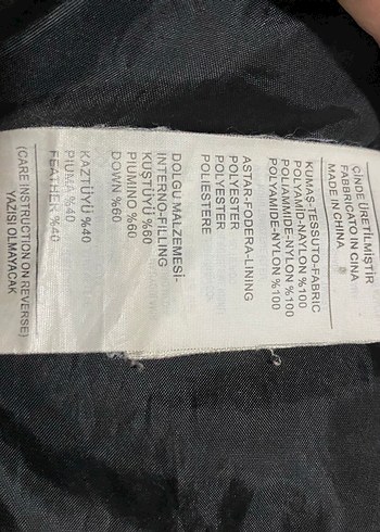 Benetton kaz tüyü mont unisex - Görsel 6