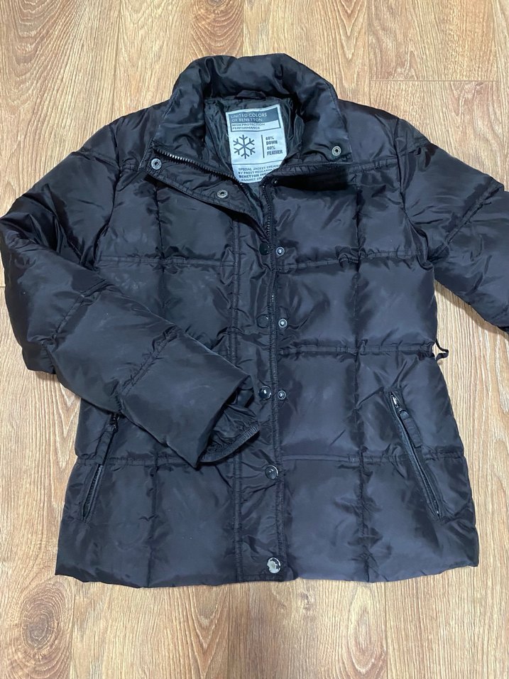 Benetton kaz tüyü mont unisex - Görsel 2