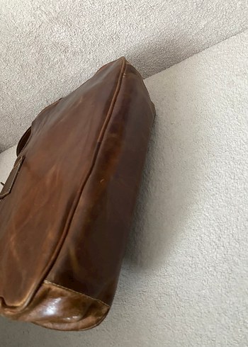 Deriko marka Kahverengi Dana Deri Bohem Kadın Çanta - Görsel 3