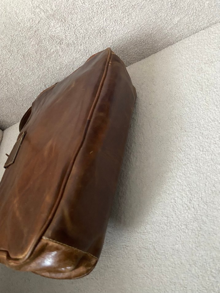 Deriko marka Kahverengi Dana Deri Bohem Kadın Çanta - Görsel 3