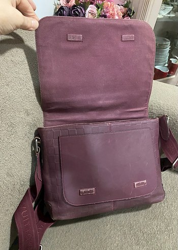 Louis Vuitton Bordo Deri unisex Çanta (orijinal) - Görsel 6