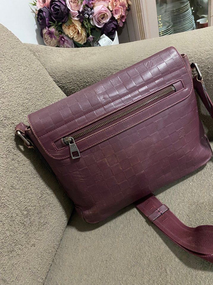 Louis Vuitton Bordo Deri unisex Çanta (orijinal) - Görsel 5