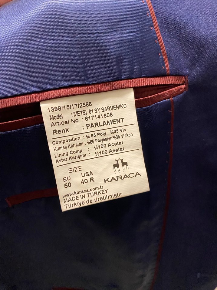 Karaca marka erkek ceket Erkek Ceket - Görsel 5