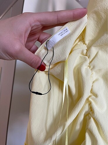 Zara zara butter yellow bluz