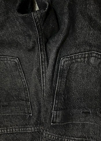 Düğmeli Siyah Regular Fit Midi Kadın Jean - Görsel 5