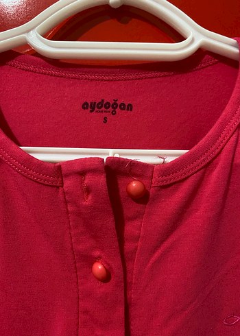 Koz çocuk Kırmızı Düğmeli Uzun Kollu pijama - Görsel 2