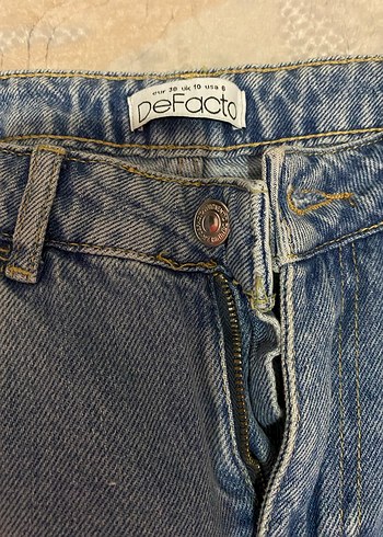 Yırtık Detaylı Midi Boy Kadın Kot Pantolon - Görsel 3