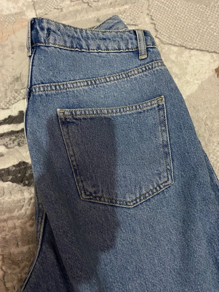 Yırtık Detaylı Midi Boy Kadın Kot Pantolon - Görsel 4