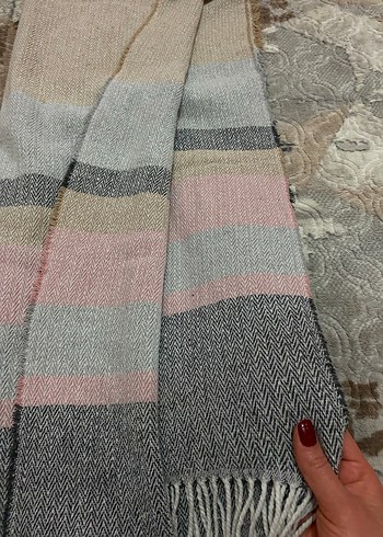 Bohem Çok Renkli Kadın Yün Örgü Şal - Görsel 3