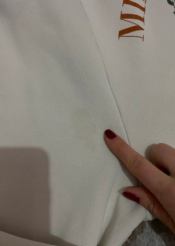 Kapüşonlu Baskılı Gri Kadın Sweatshirt - Görsel 3