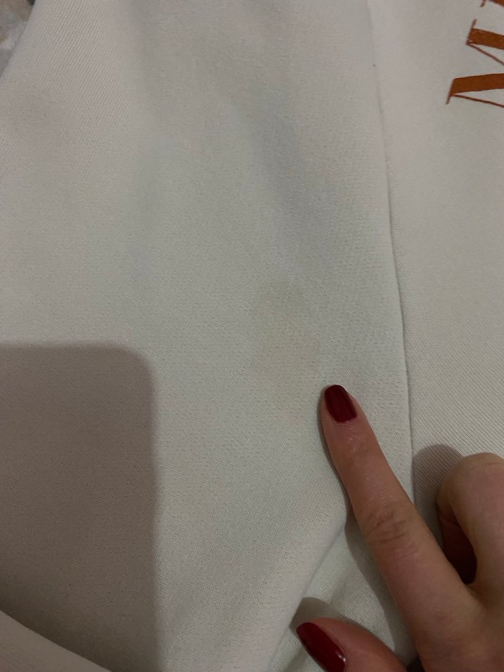 Kapüşonlu Baskılı Gri Kadın Sweatshirt - Görsel 4