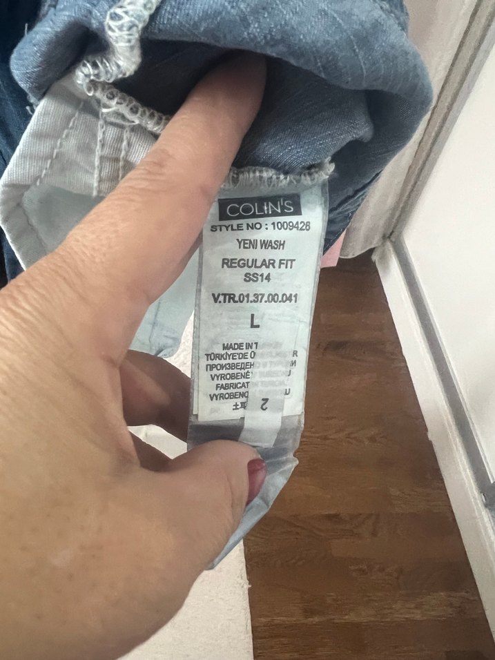 Nakışlı Straplez  Kot Tulum - Görsel 4