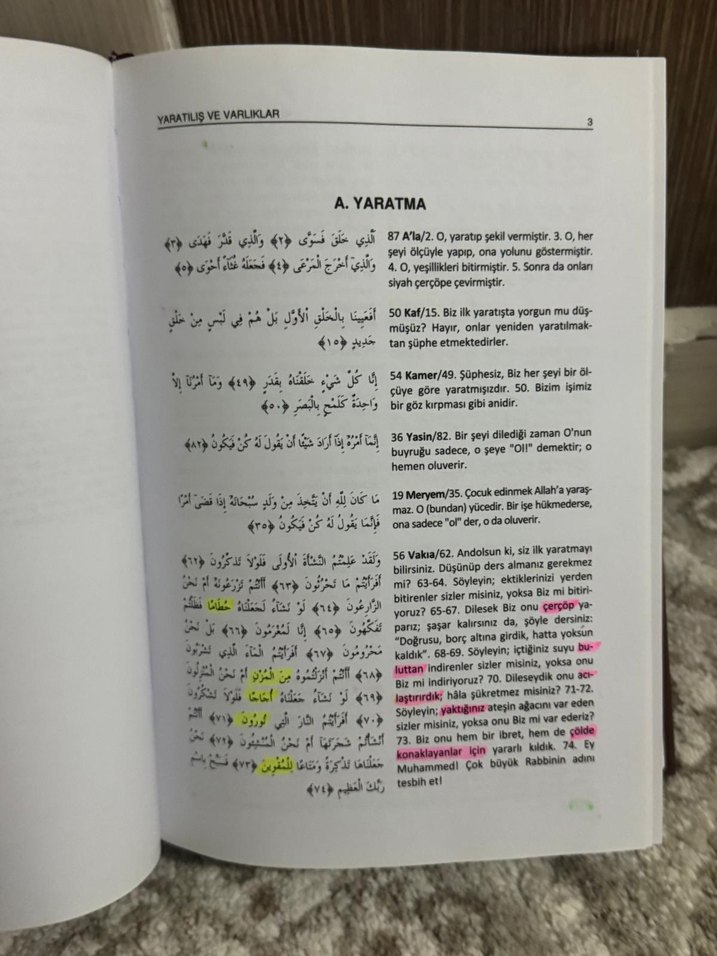 Konularına Göre Kur'an - Sistematik Fihrist - Görsel 4