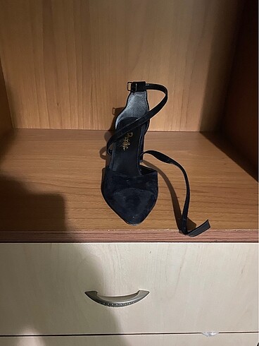 Diğer Siyah süet topuklu