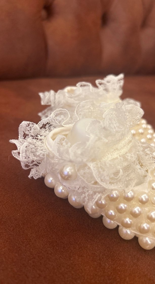 Dantel Detaylı Beyaz Kız Çocuk Özel Ayakkabı - Görsel 3