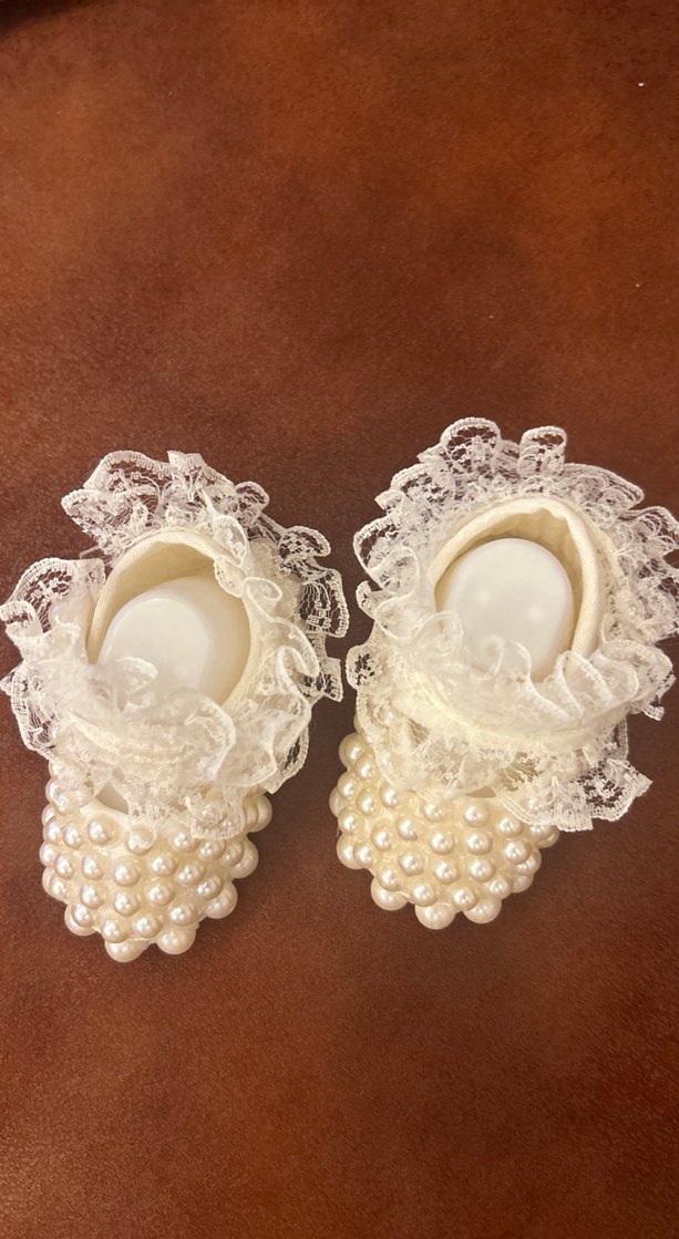 Dantel Detaylı Beyaz Kız Çocuk Özel Ayakkabı - Görsel 4